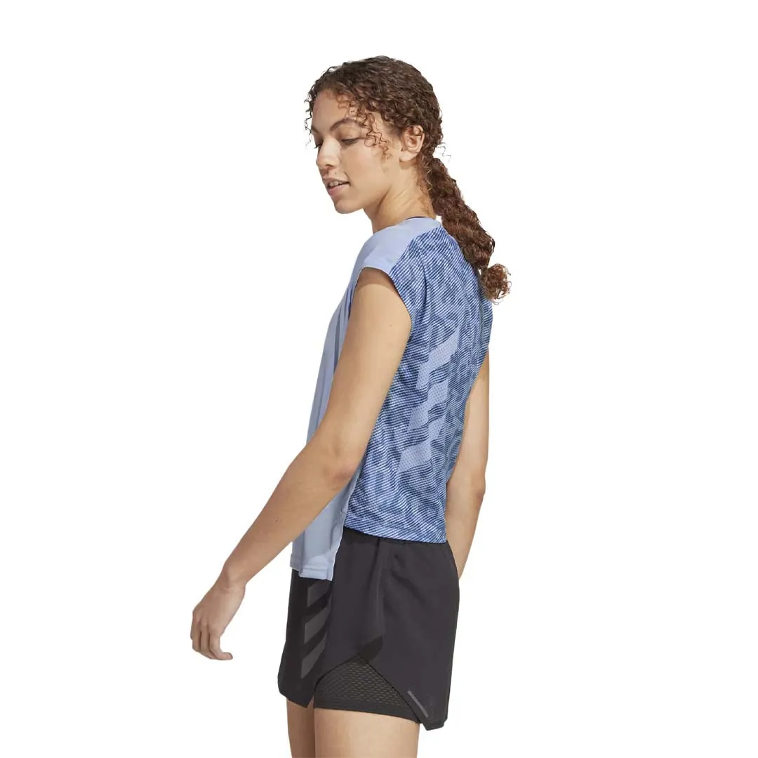 adidas - Women's Terrex Agravic Pro Trail Running T-Shirt (HT9433) DoubleLayered Collar Waterproof Stitch Details