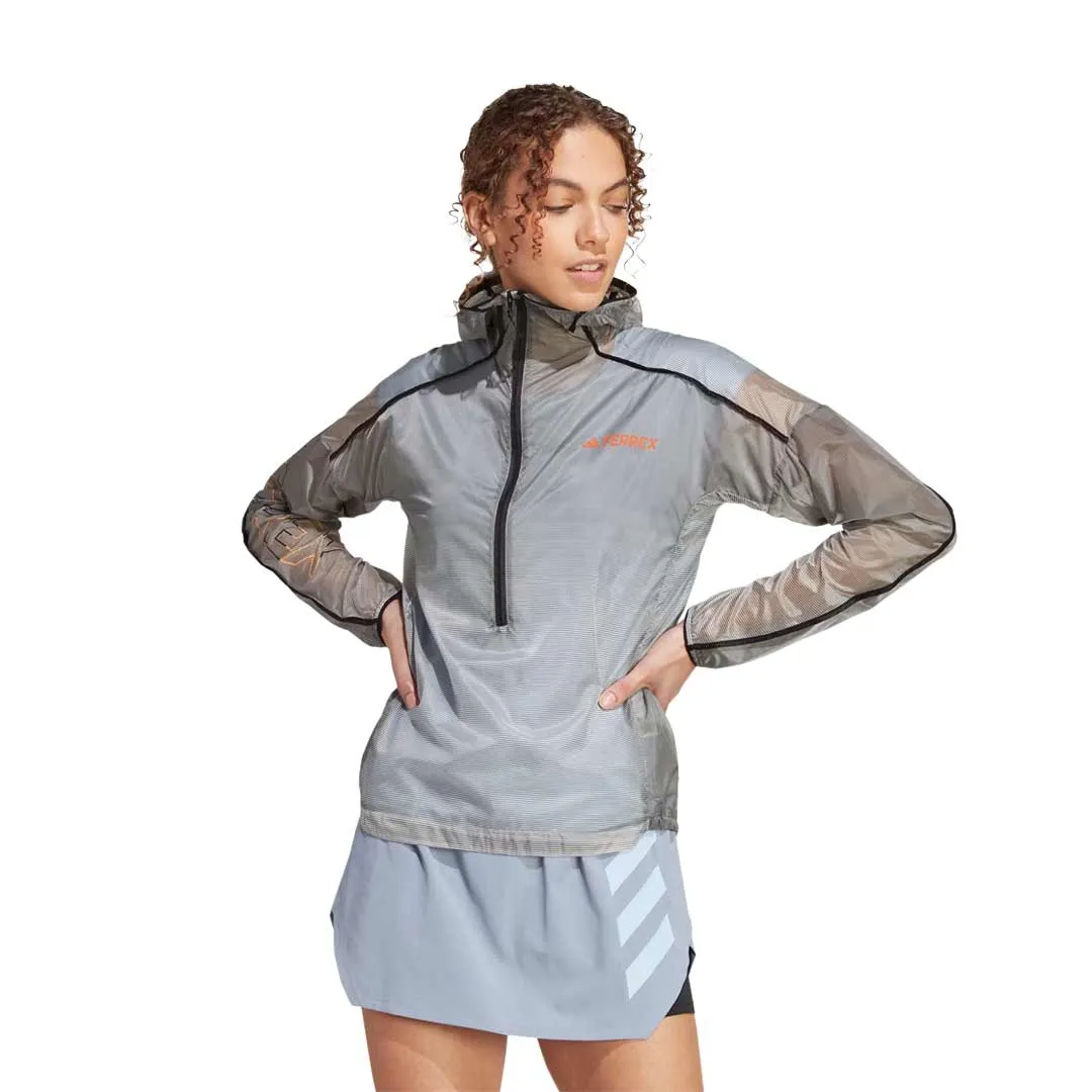 adidas - Women's Terrex Agravic Windweave Pro Wind Jacket (HT9403) Durable Double Stitching