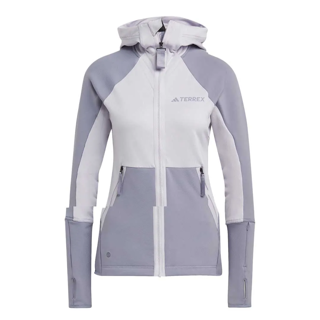 adidas - Women's Terrex Flooce Hooded Jacket (HU1851) Relaxed Fit Structure Recycled materials