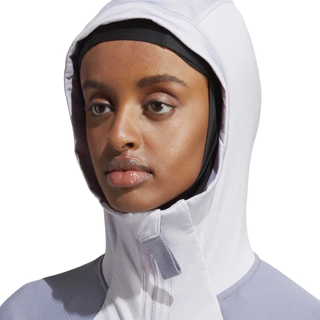 adidas - Women's Terrex Flooce Hooded Jacket (HU1851) Flexible Shoulder Panels WaterResistant Coating