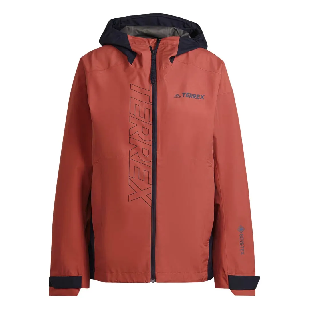 adidas - Women's Terrex Gore-Tex Paclite Rain Jacket (HH9174) StretchFit Silhouette Winter Fashion