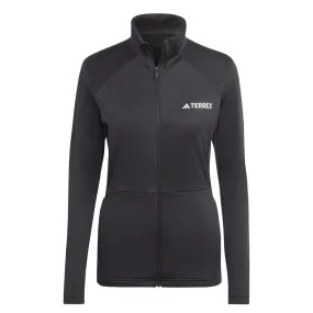 adidas - Women's Terrex Multi Full Zip Fleece Jacket (HN5465) DoubleStitchSeams Rugged Comfort