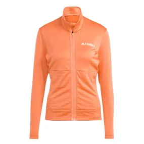 adidas - Women's Terrex Multi Light Front Zip Fleece Jacket (IQ3745) Thermoregulating Lining