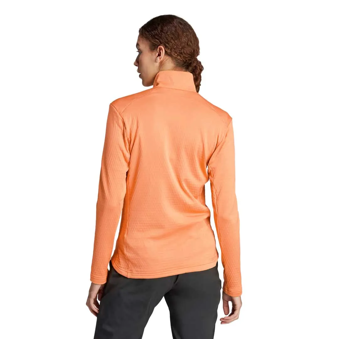 adidas - Women's Terrex Multi Light Front Zip Fleece Jacket (IQ3745) Full Zip Closure Ergonomic Seams