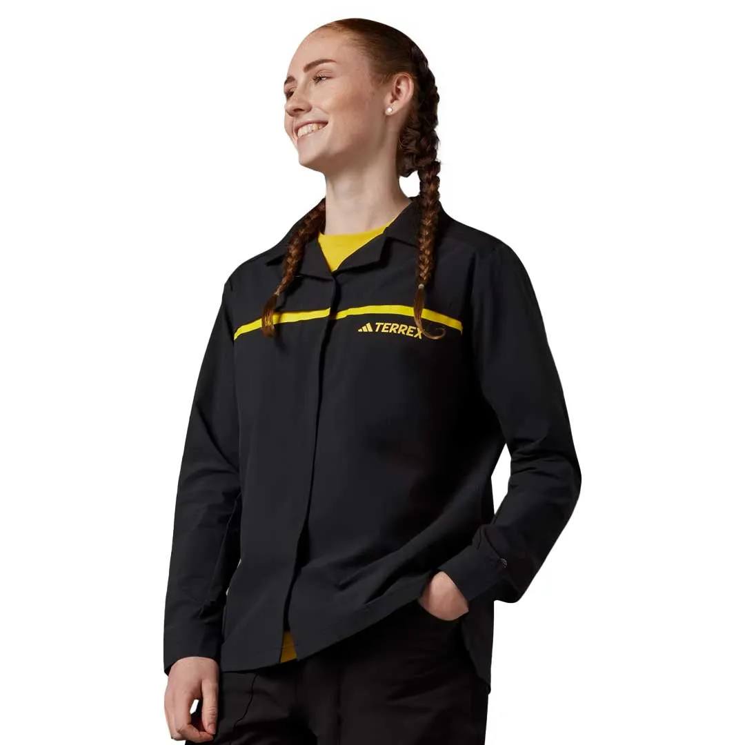 adidas - Women's Terrex National Geographic Long Sleeve Shirt (IC1994) Lightweight insulation Snow Ready Outfit