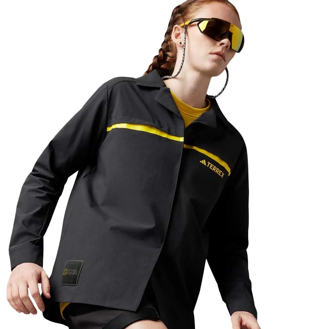 adidas - Women's Terrex National Geographic Long Sleeve Shirt (IC1994) Ergonomic Drape Seam Sealed