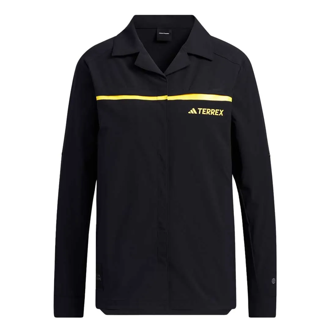 adidas - Women's Terrex National Geographic Long Sleeve Shirt (IC1994) Interchangeable Liners Weatherproof Zipper Seals