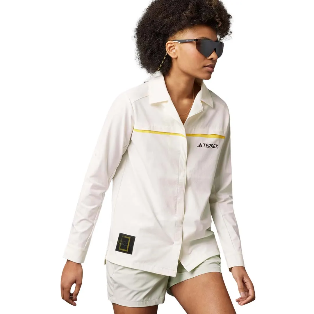 adidas - Women's Terrex National Geographic Long Sleeve Shirt (IC1995) AntiStaticFinish Winter Outerwear