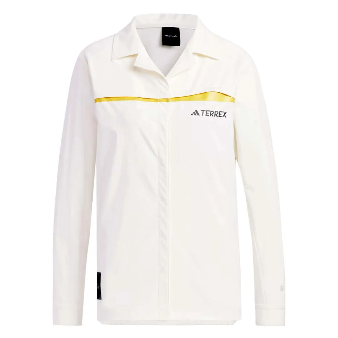 Non Irritating Collar AntiSnag Lining Material adidas - Women's Terrex National Geographic Long Sleeve Shirt (IC1995)