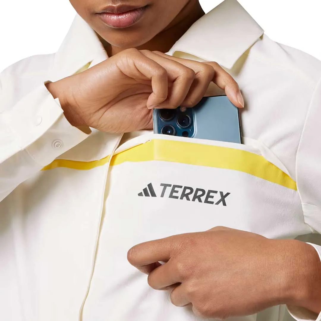 adidas - Women's Terrex National Geographic Long Sleeve Shirt (IC1995) Fray Resistant Edges