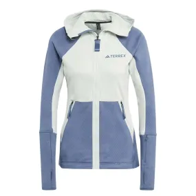 Hypoallergenic Fabric Blend adidas - Women's Terrex Tech Flooce Hooded Jacket (HU1850)