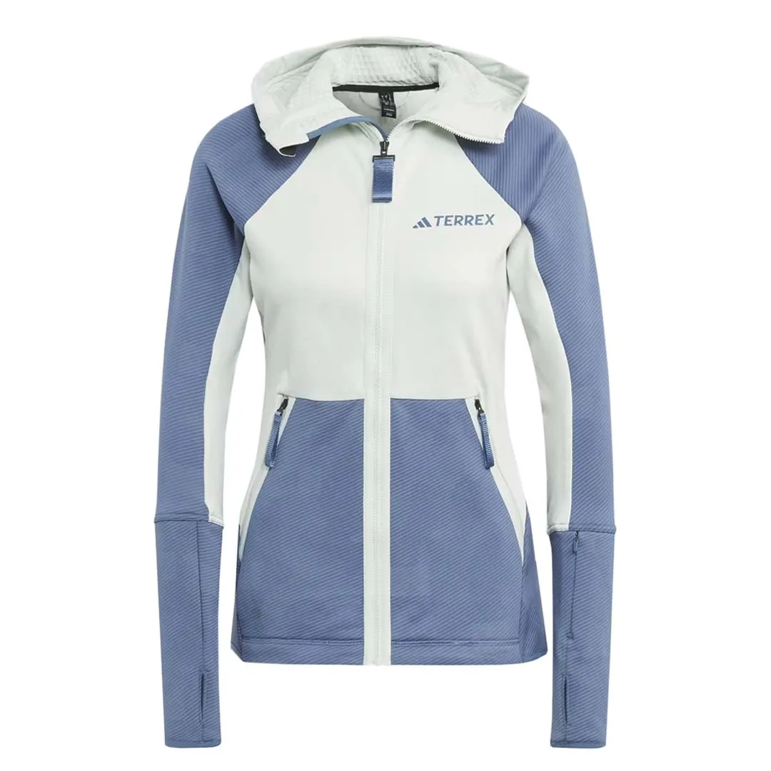 Hypoallergenic Fabric Blend adidas - Women's Terrex Tech Flooce Hooded Jacket (HU1850)