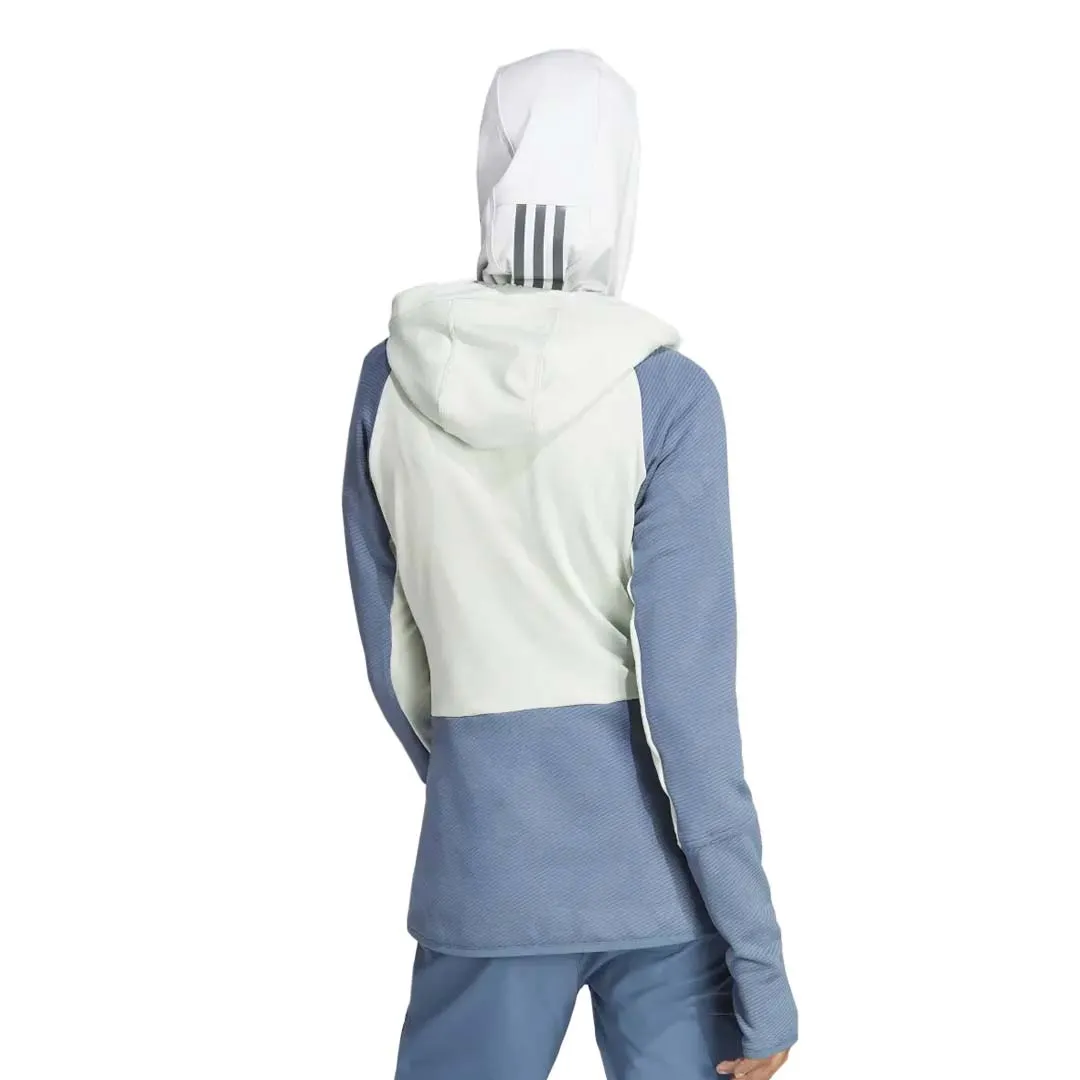 adidas - Women's Terrex Tech Flooce Hooded Jacket (HU1850) Noise Reduced Fabrics VentilatedBackPanel