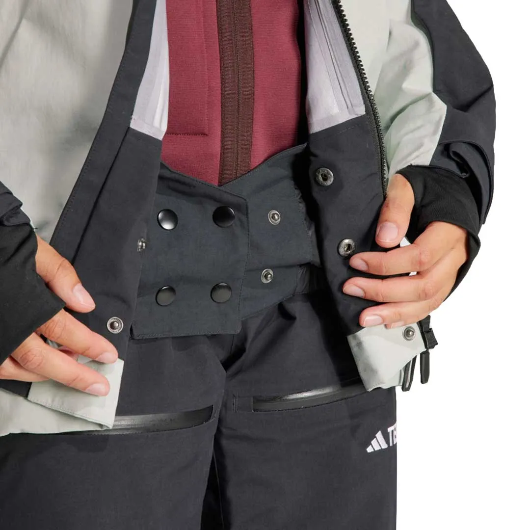 Layering Compatible Cut adidas - Women's Terrex Techrock 3L Post Consumer Rain.Rdy Jacket (IB4224)