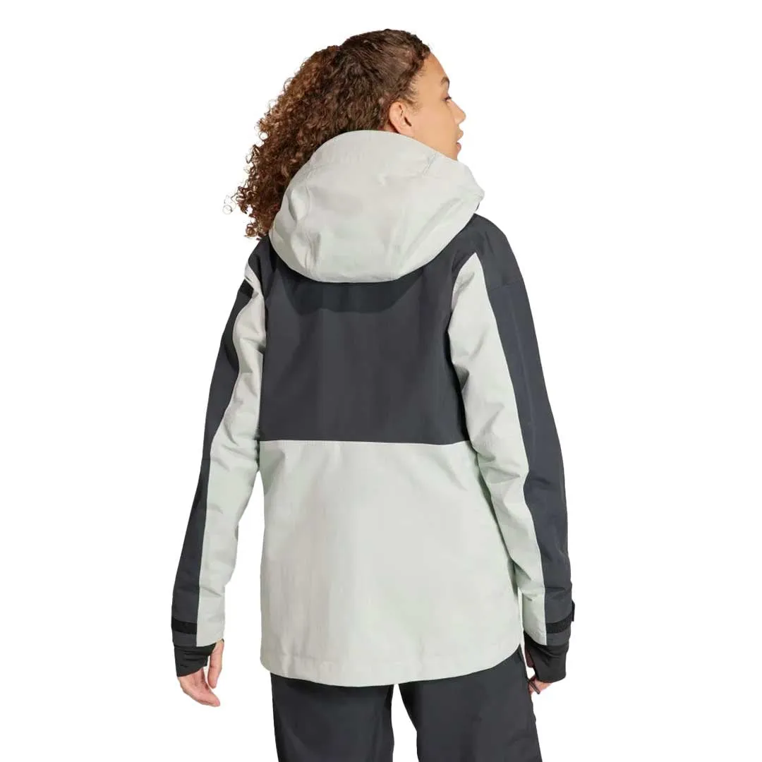 adidas - Women's Terrex Techrock 3L Post Consumer Rain.Rdy Jacket (IB4224) Adjustable Hood System