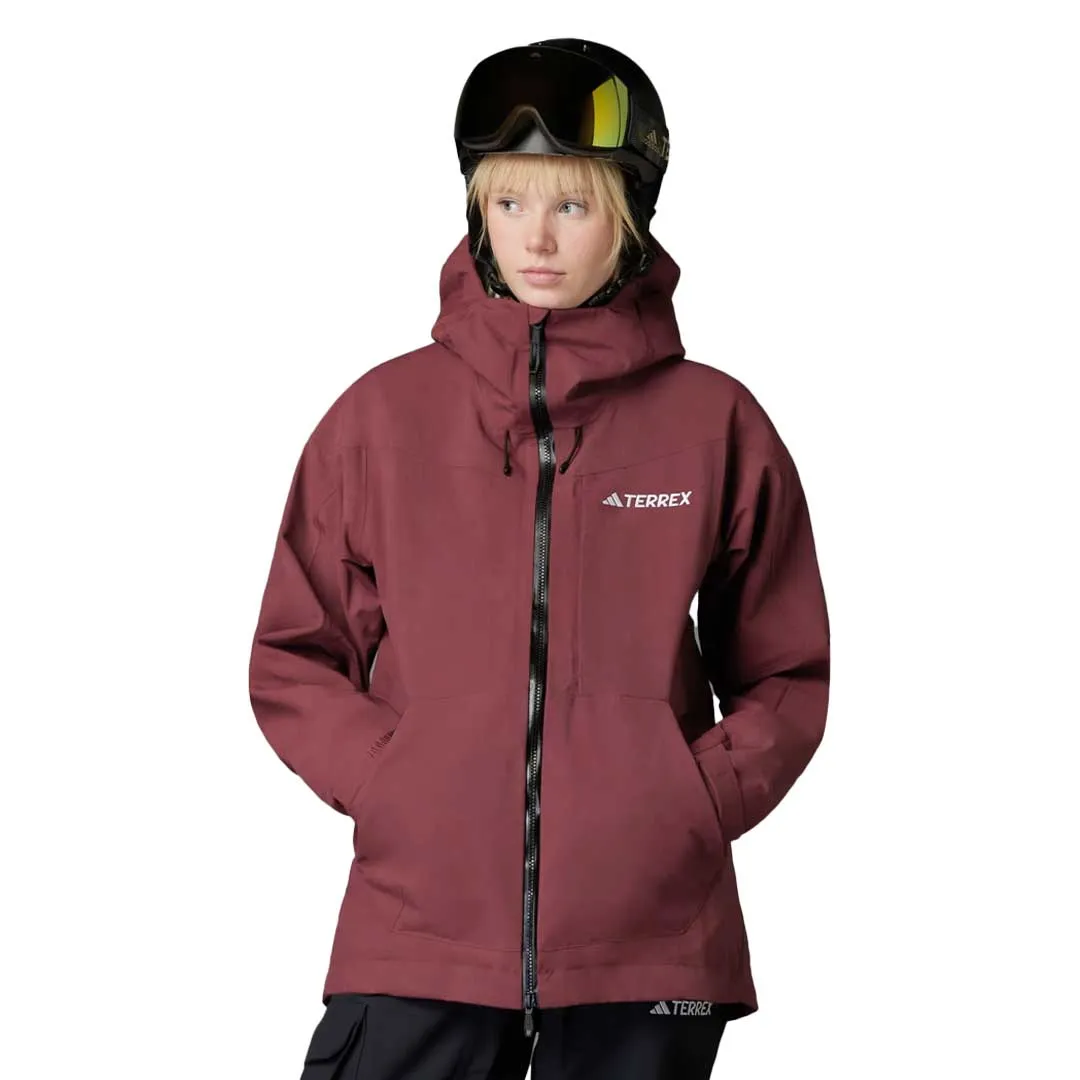 Stain Proof Zipper Closure Mechanism adidas - Women's Terrex Techrock 3L Post Consumer Rain.Rdy Jacket (IB4225)