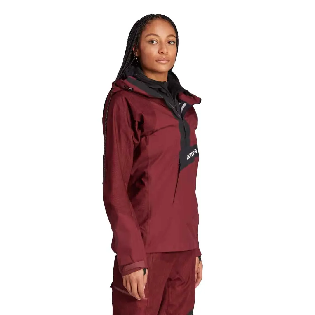 Water Resistant Coat Temperature Adaptive adidas - Women's Terrex Techrock Rain.Rdy Anorak Jacket (HU1833)