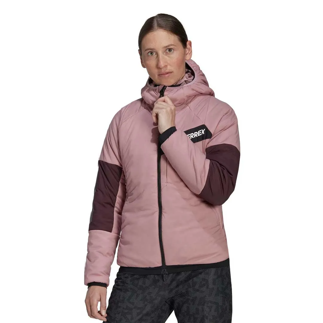 TapedSeamConstruction adidas - Women's Terrex Techrock Stretch Hooded Jacket (HE2287)