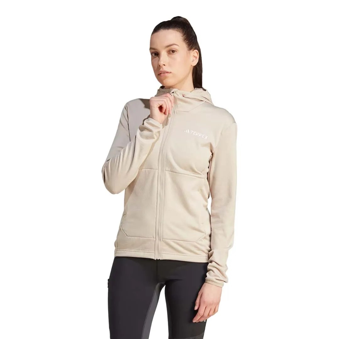 Winter Outerwear HoodedStyle adidas - Women's Terrex Xperior Light FLC Hooded Jacket (IB1820)