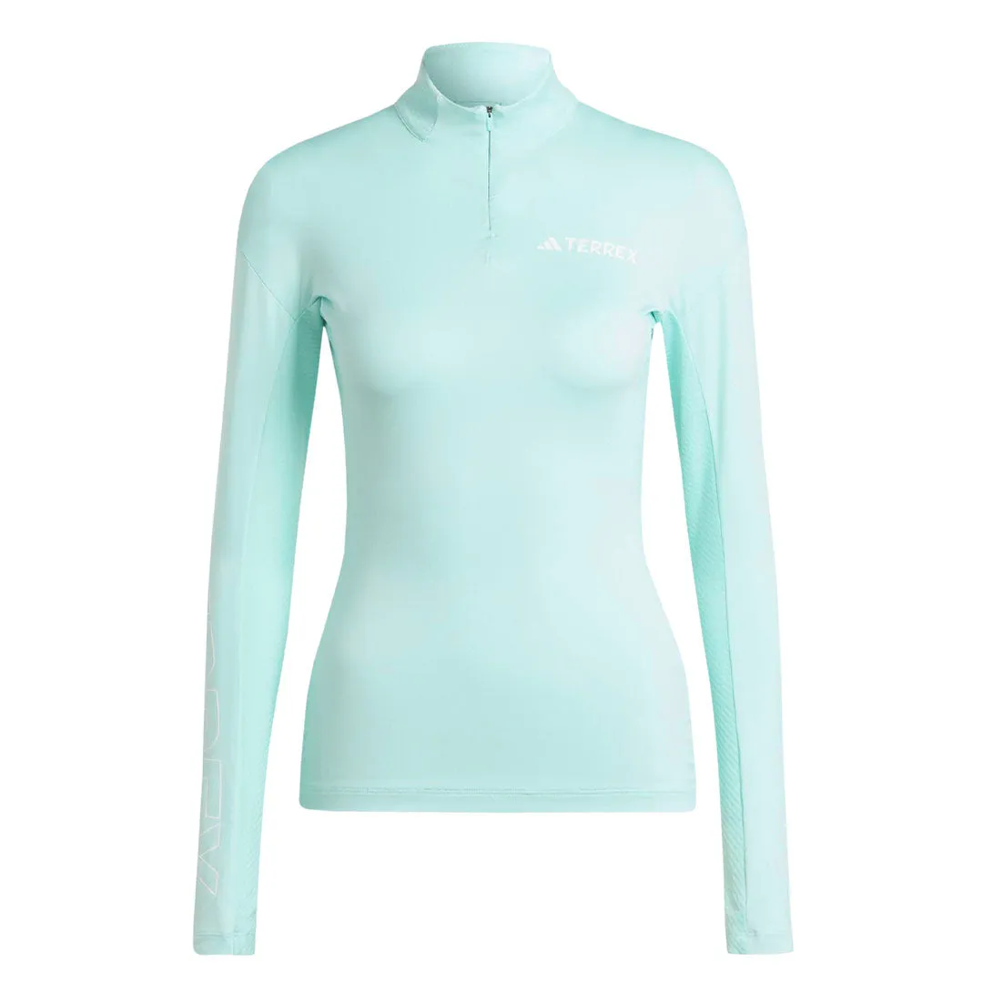 adidas - Women's Terrex Xperior Long Sleeve Shirt (IB1909) Compression Packability Comfortable Urban Piece
