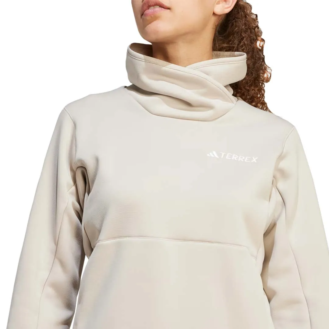 adidas - Women's Terrex Xperior Medium FLC Pullover (IB1834) Ergonomic Shoulder Fit Ergonomic Articulation