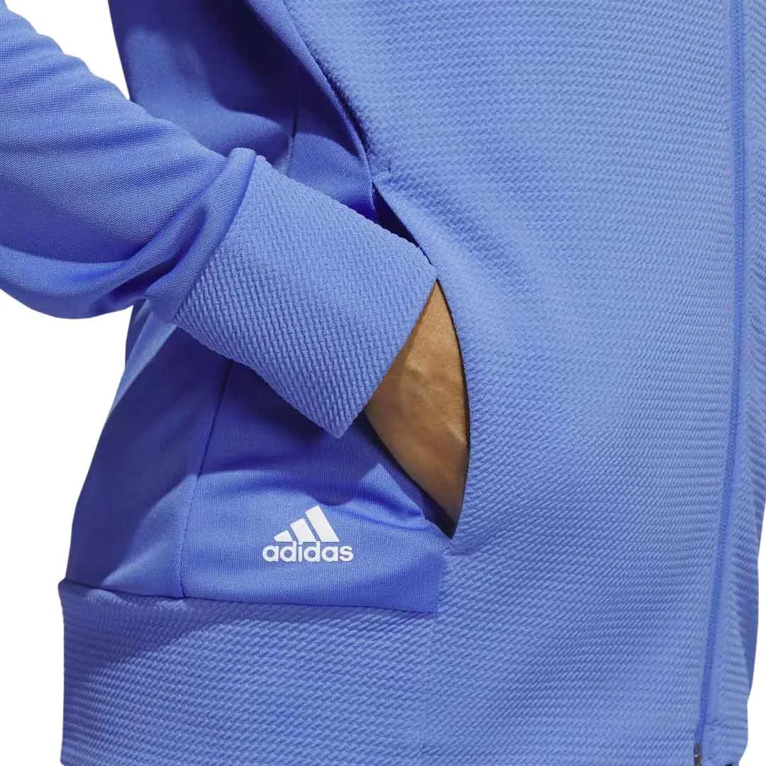 adidas - Women's Textured Full Zip Golf Jacket (HR2985) Cold Ready Look