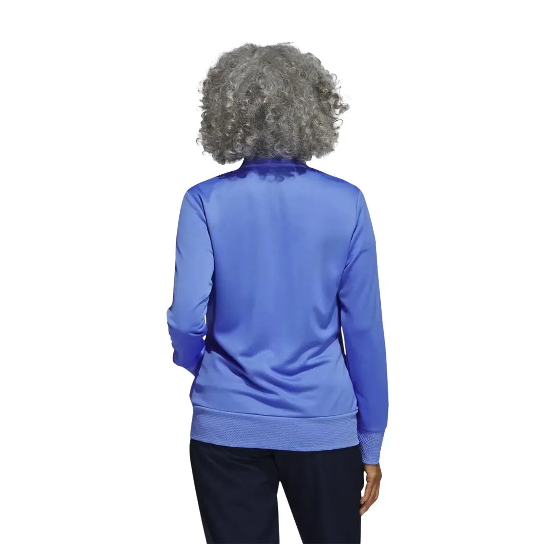 Flat Lock Stitching Snag Free Knit adidas - Women's Textured Full Zip Golf Jacket (HR2985)