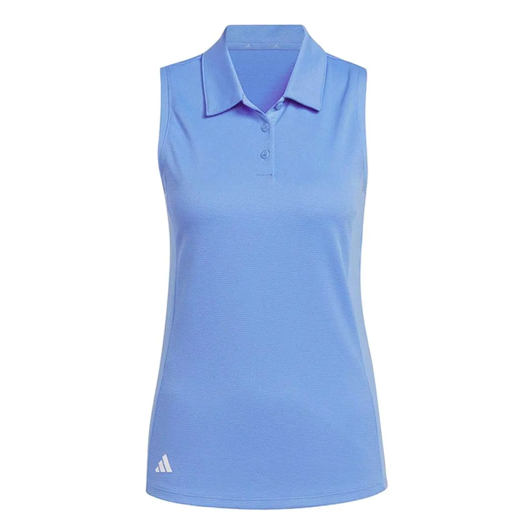 Low Profile Fastening adidas - Women's Textured Sleeveless Golf Polo (HT1257)