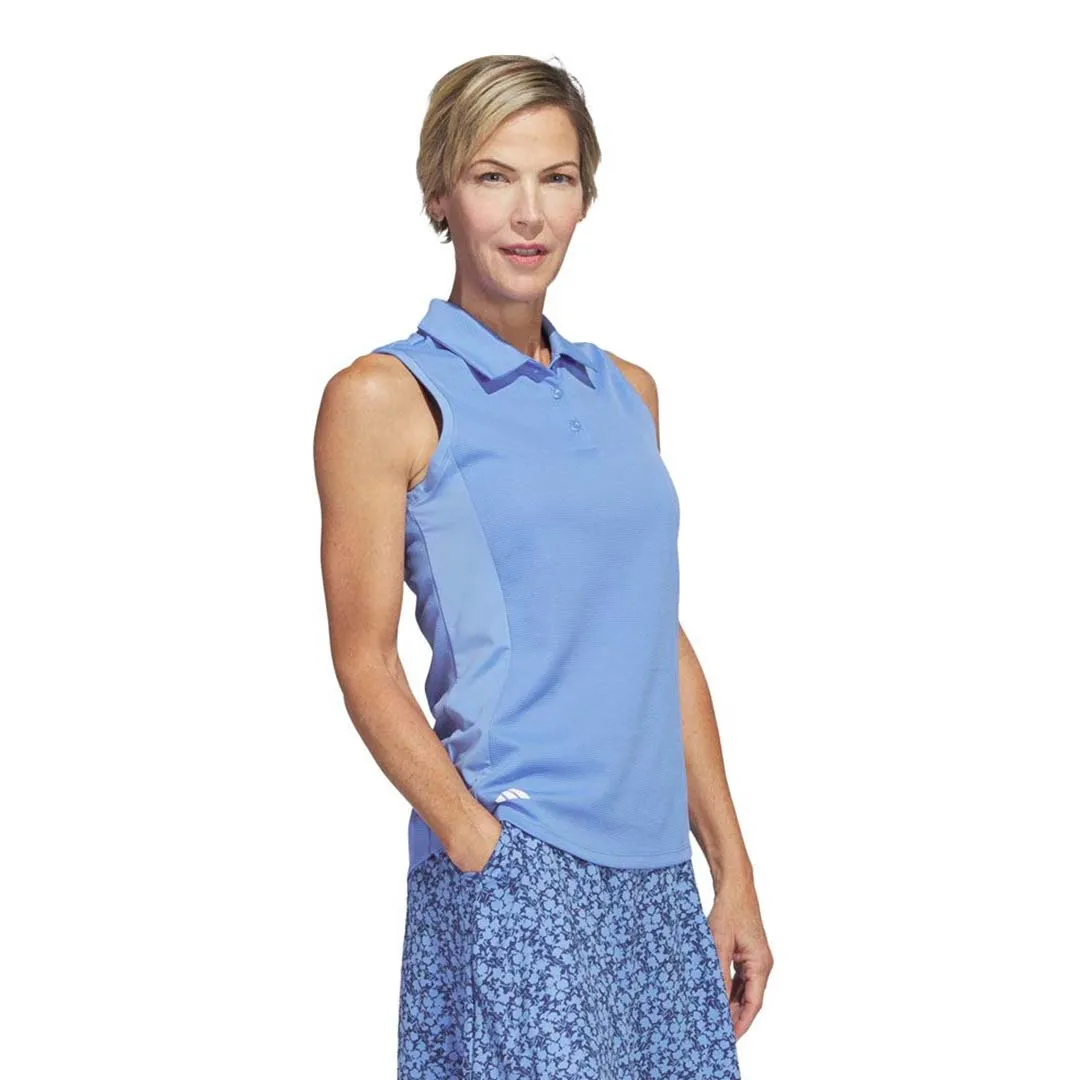 DoubleLayeredHem adidas - Women's Textured Sleeveless Golf Polo (HT1257)