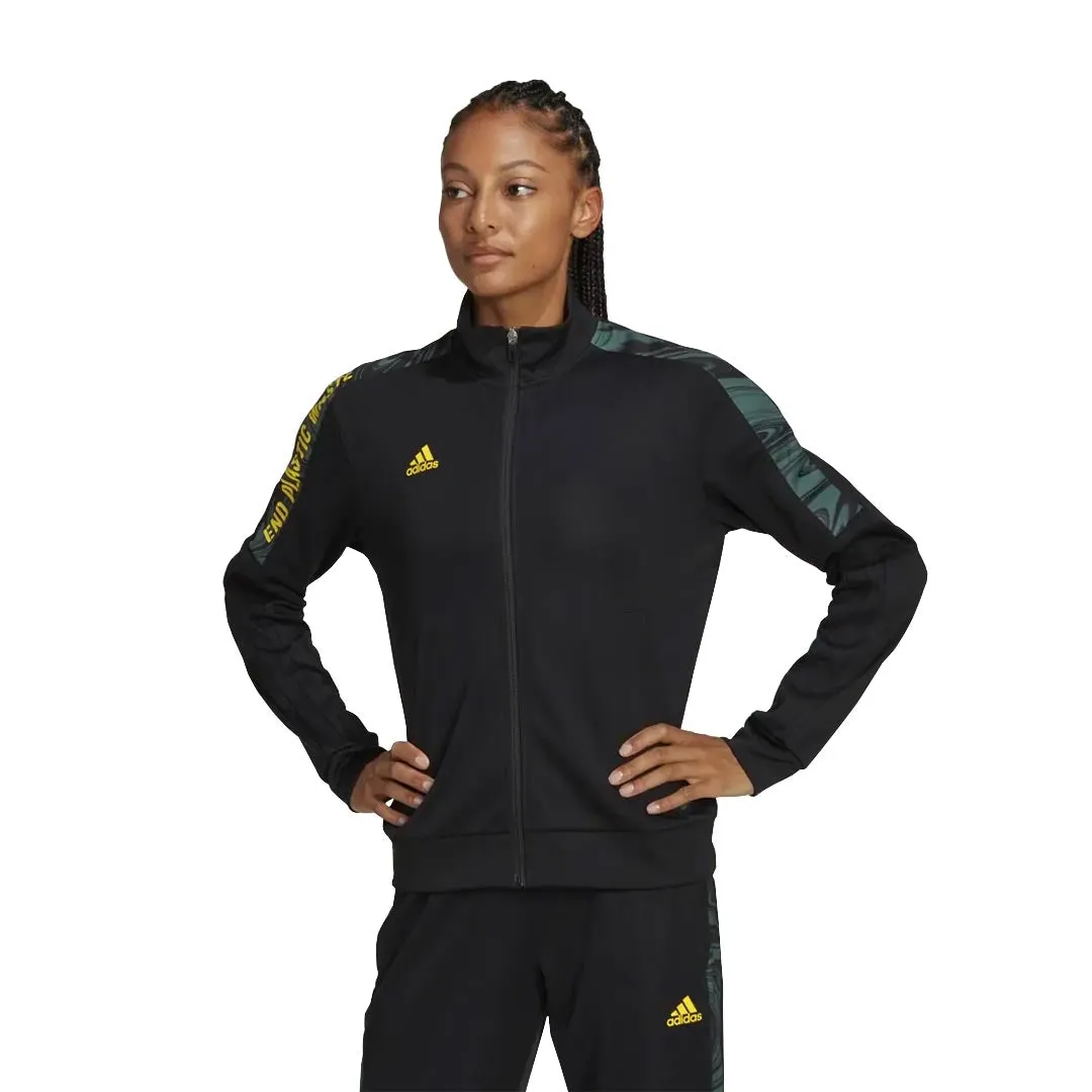 Draft Block Wrinkle resistant fabric adidas - Women's Tiro RFTO Track Jacket (HP1759)