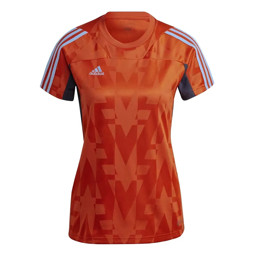 adidas - Women's Tiro Short Sleeve Jersey (HS9794) Clean Jacket Detail