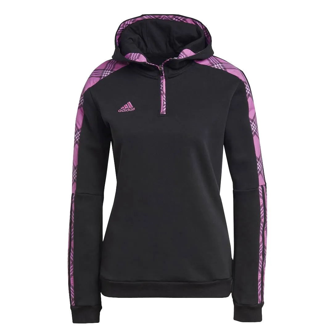 adidas - Women's Tiro Winterized Hoodie (HN5510) Quilted Stitching Pattern RecycledPolyester