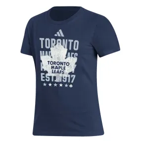 adidas - Women's Toronto Maple Leafs Short Sleeve T-Shirt (IA4620) Affordable Fashion