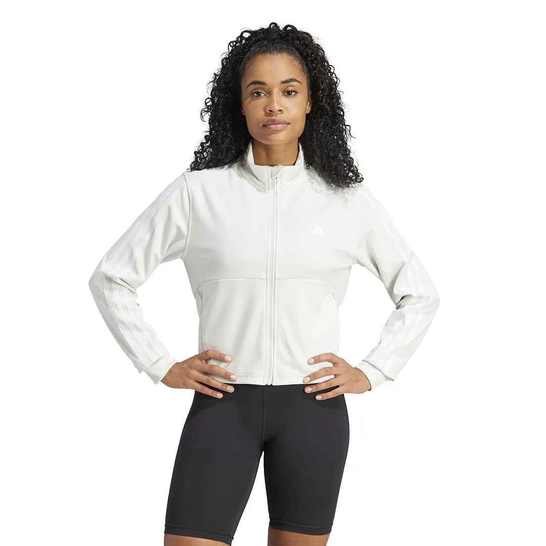 adidas - Women's Train Essentials 3-Stripes Track Jacket (HZ5616) Stylish Layer Windproof Inner Layer