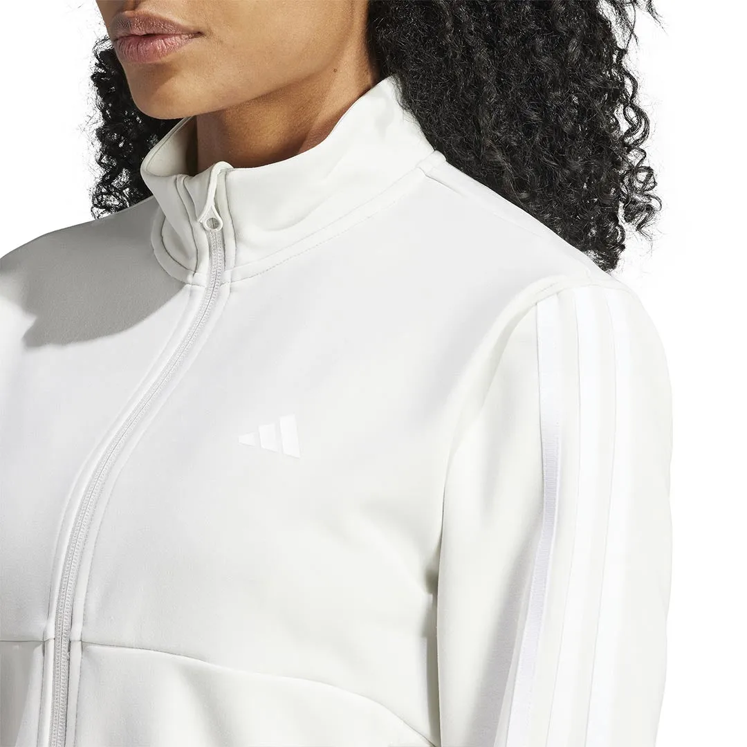 Windbreaker Style Tapered Hem adidas - Women's Train Essentials 3-Stripes Track Jacket (HZ5616)