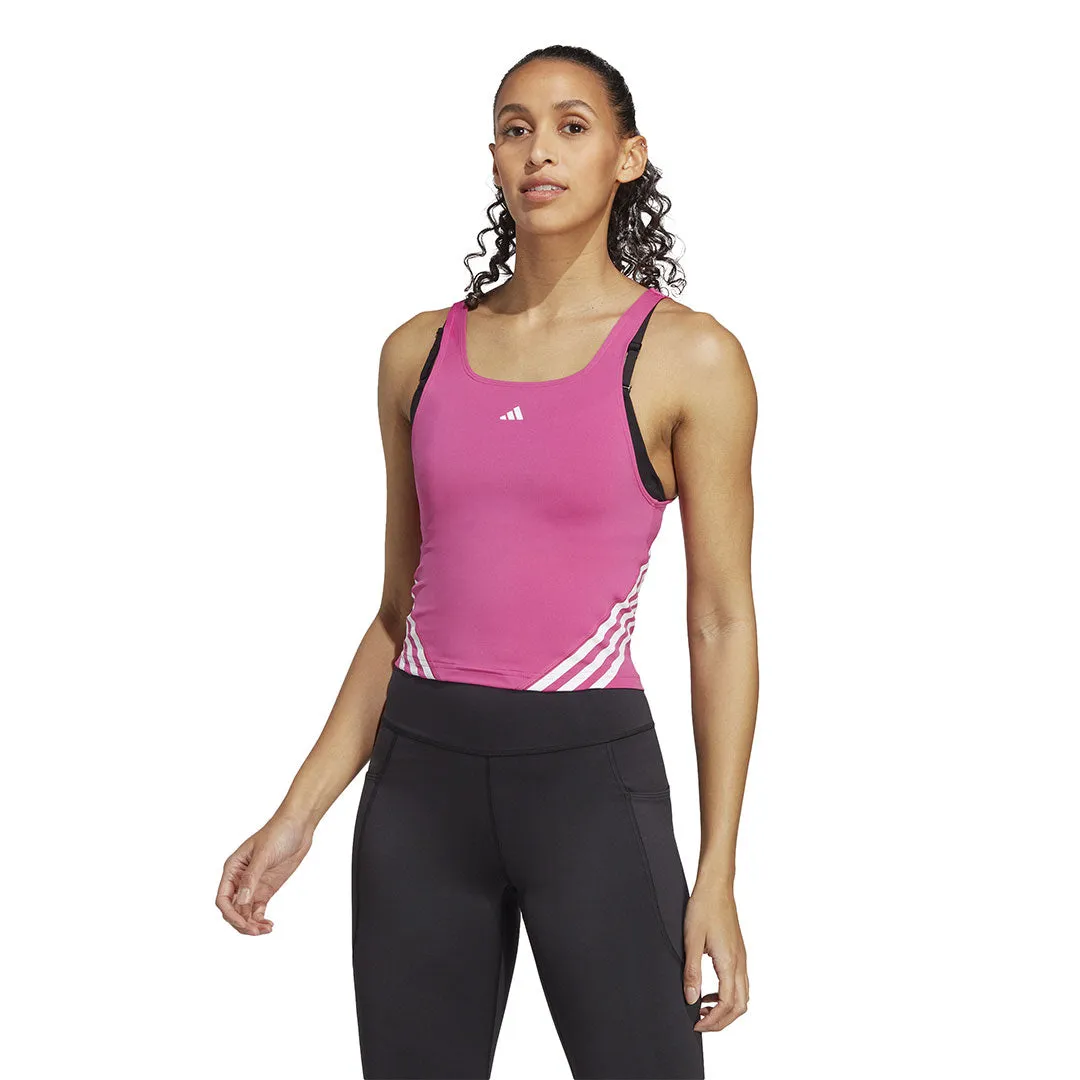 Comfort Focused Design adidas - Women's Train Icons 3-Stripes Tank Top (HS2385)