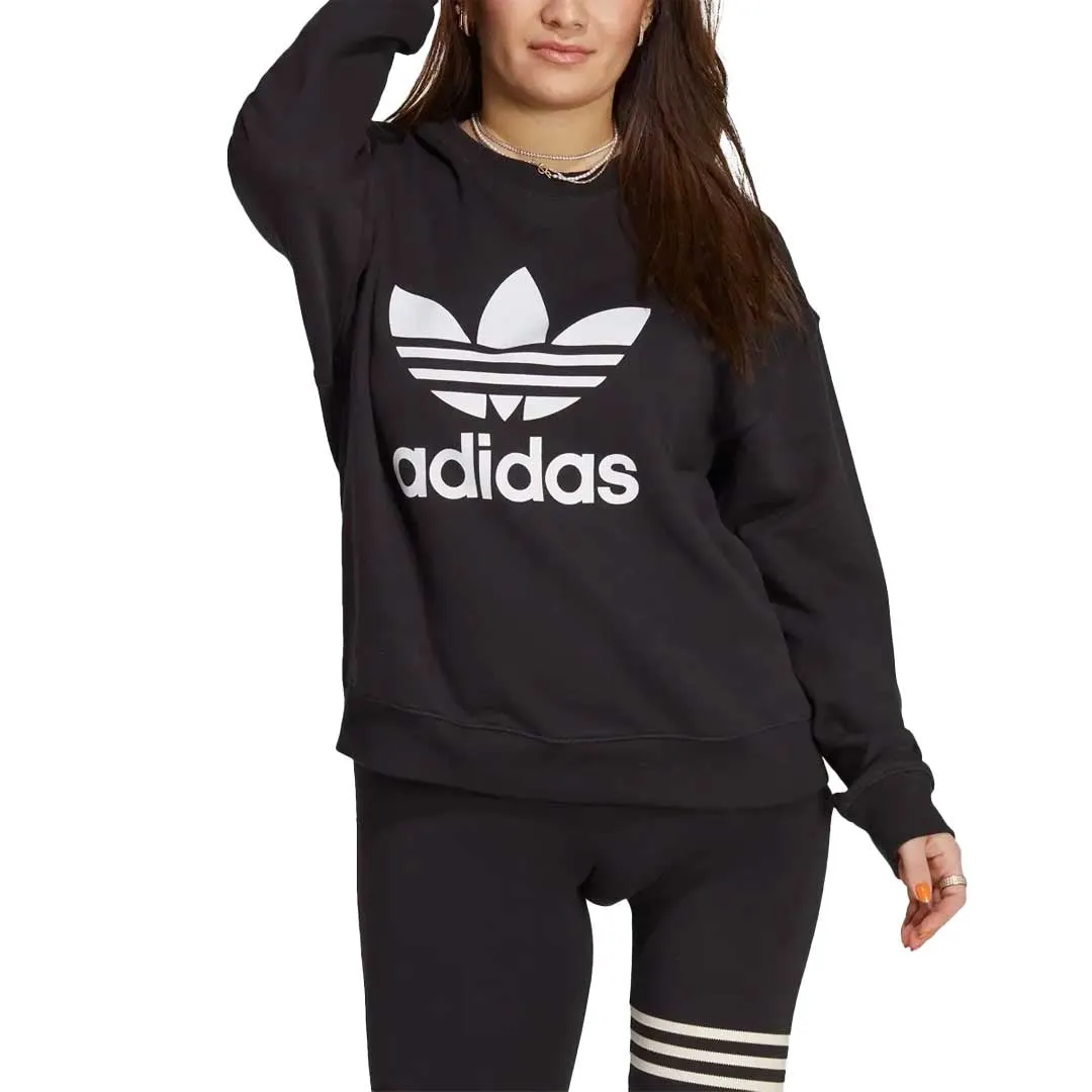 adidas - Women's Trefoil Crew Sweatshirt (IB7431) WrinkleFreeFinish DurableStitching