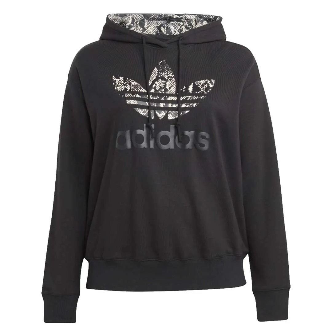 adidas - Women's Trefoil Logo Hoodie (Plus Size) (IC1551) Modular Attachments