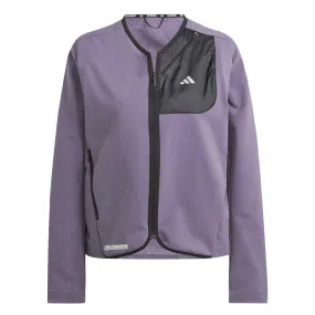 adidas - Women's Ultimate Running Cold.Rdy Jacket (IM1916) Weatherproof Zipper Tech