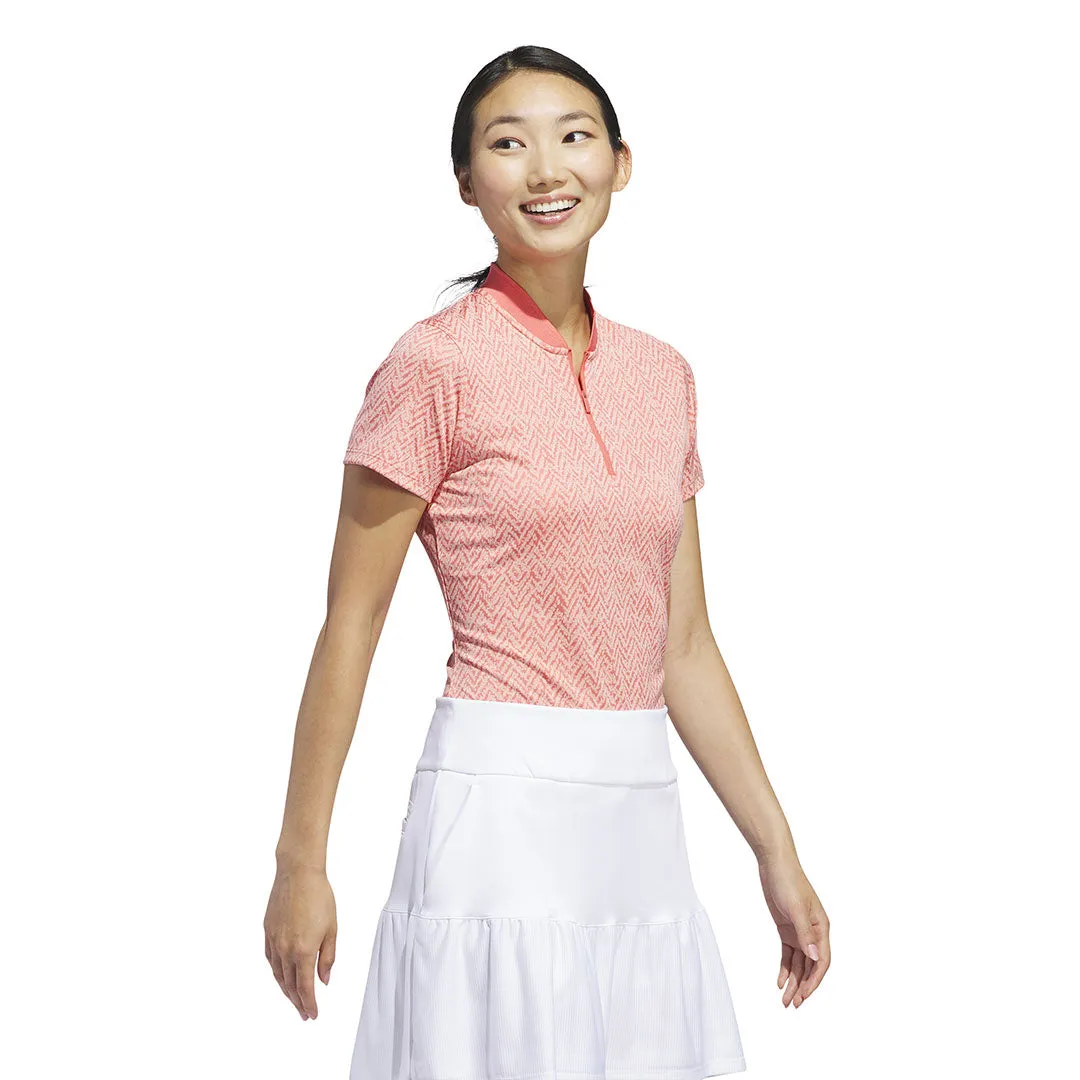 adidas - Women's Ultimate365 Jacquard Polo (IP4241) Long Sleeves Moisture Wicking Layer