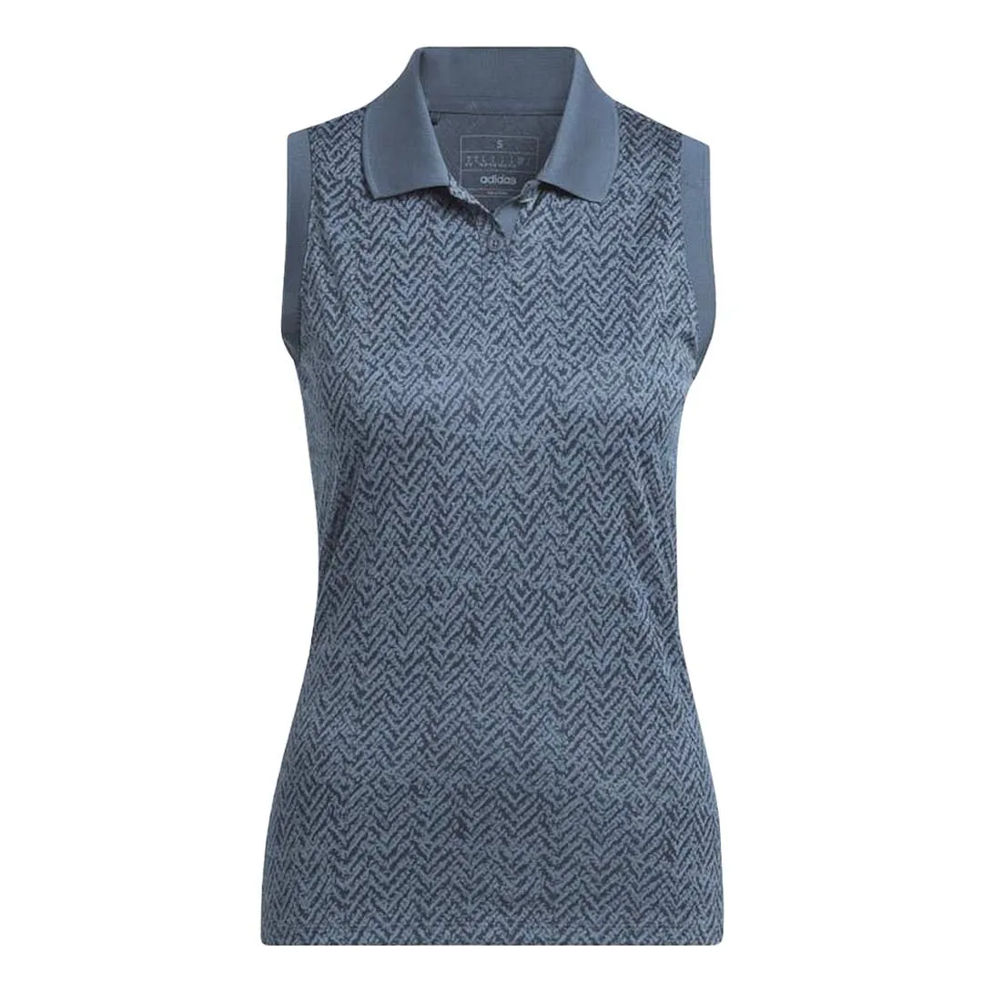 Anti Static Interior adidas - Women's Ultimate365 Jacquard Sleeveless Polo (IV9272)