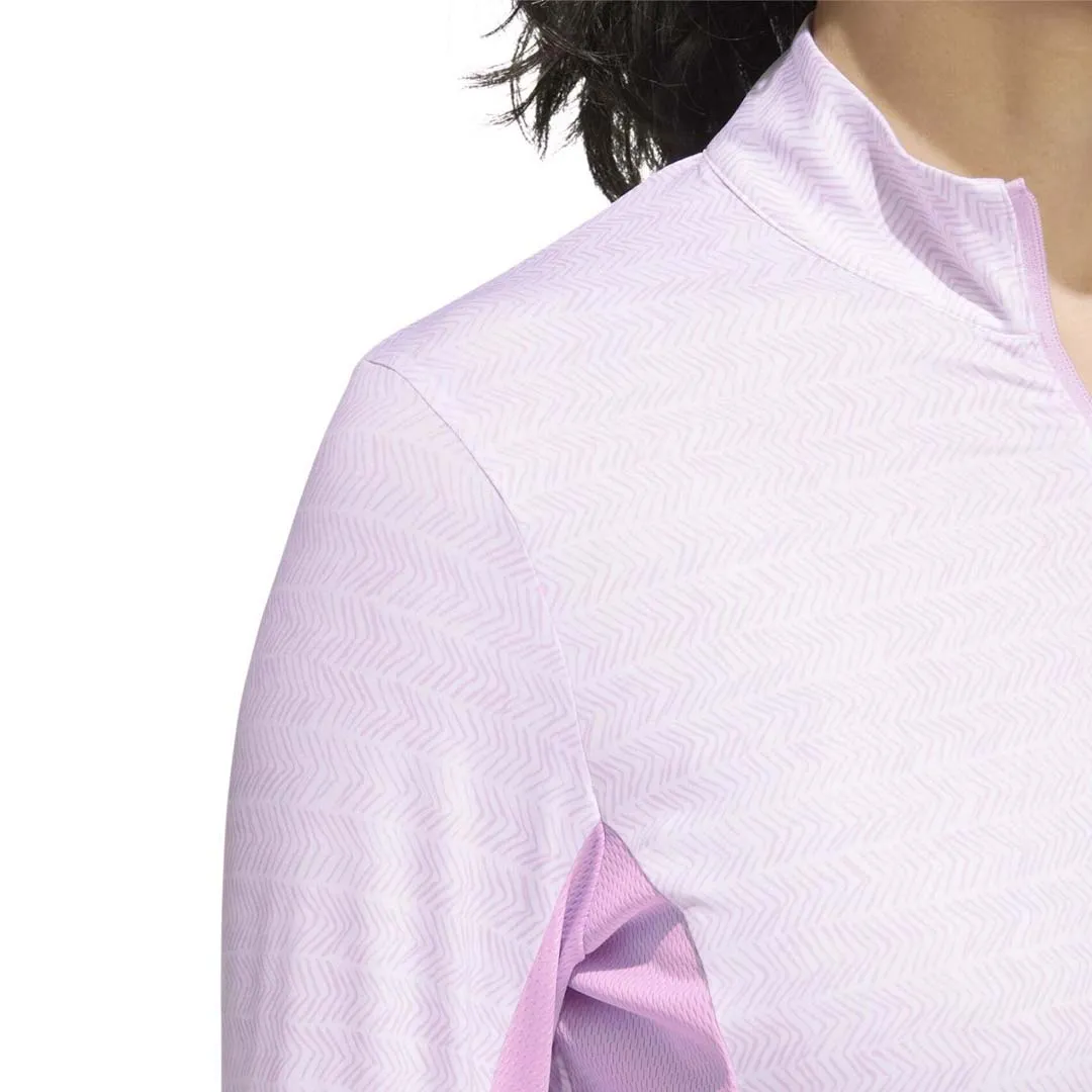 adidas - Women's Ultimate365 Long Sleeve 1/4 Zip Polo (HG6953) HybridLayerCompatibility Simple Look