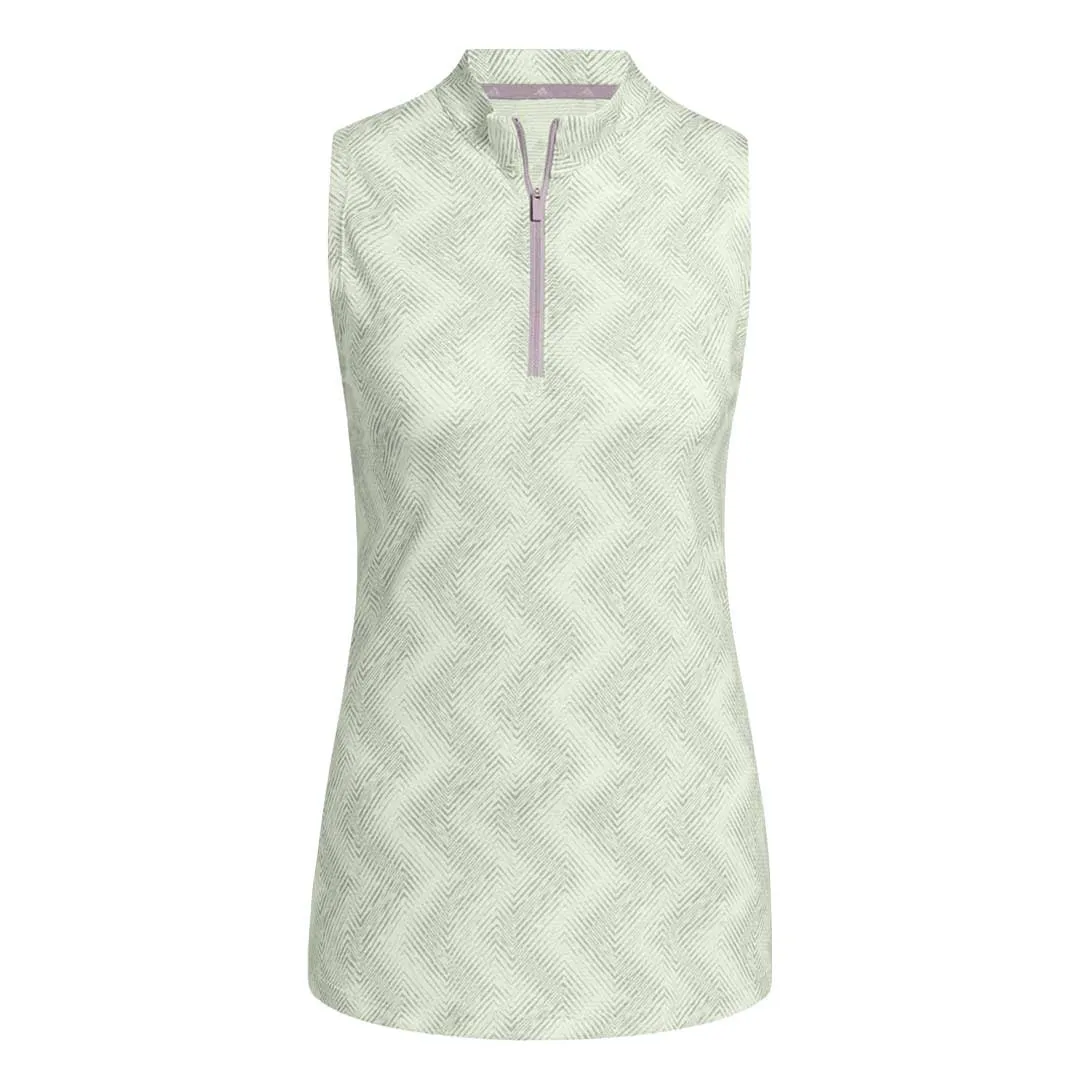 Stay Dry Interior Soft Touch Lining adidas - Women's Ultimate365 Ottoman Printed Sleeveless Polo (IP8689)
