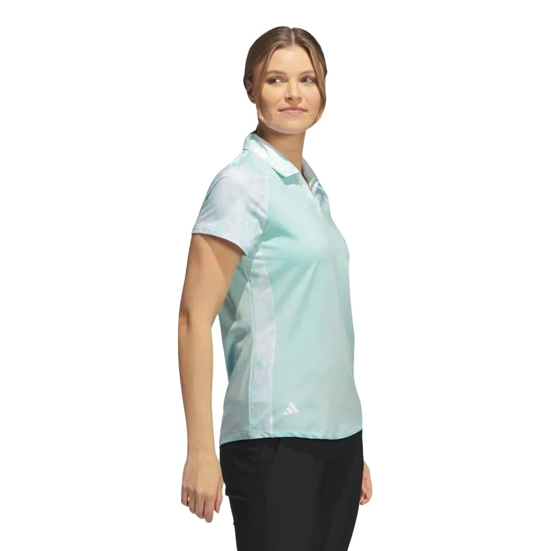 Rugged Style Airtight Fasteners adidas - Women's Ultimate365 Print Short Sleeve Polo (IK7176)