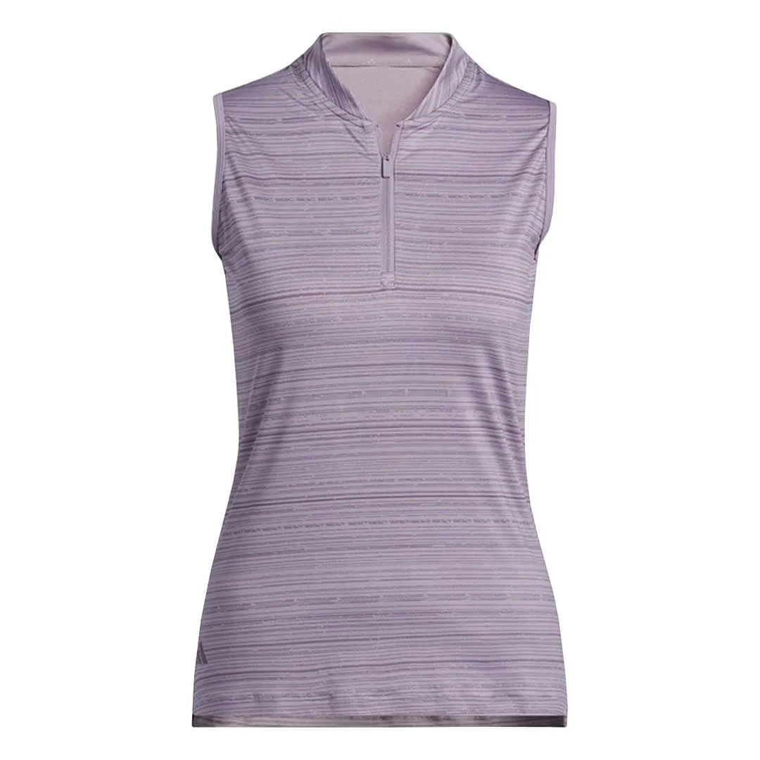 Compression Fit Design adidas - Women's Ultimate365 Stripe Sleeveless Polo (IV9270)