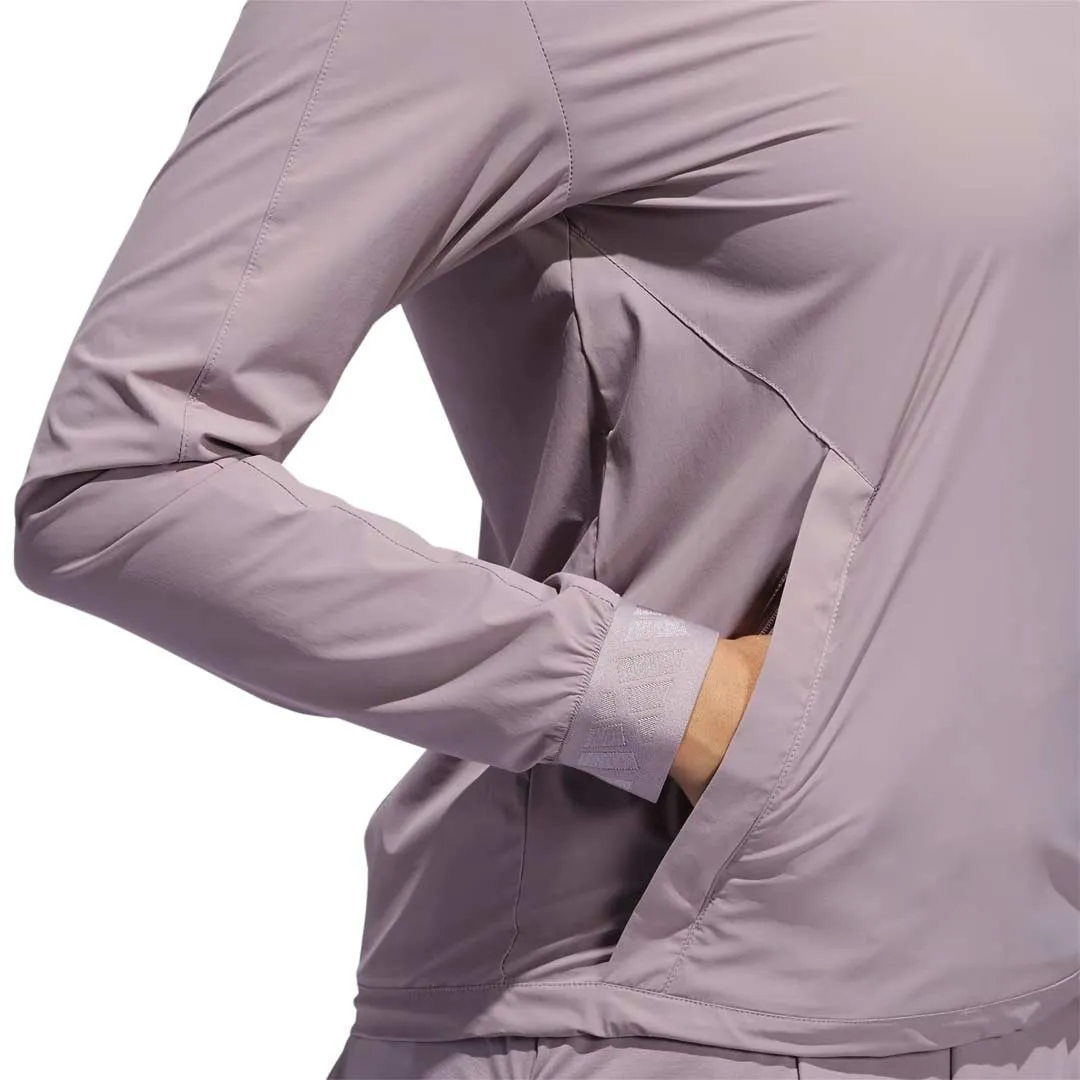 adidas - Women's Ultimate365 Tour WIND.RDY Pullover Sweatshirt (IP8658) Ventilated Panels Sporty Chic