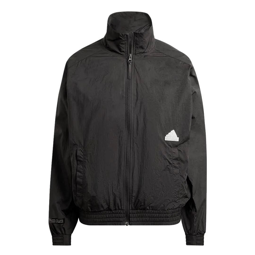 adidas - Women's Woven Track Top (HG4359) Moisture Management Fabric