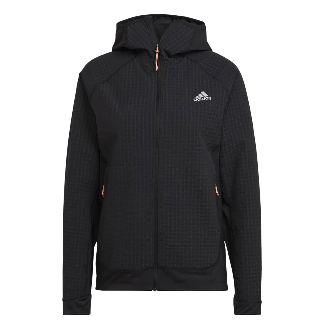 Eco Friendly Dyed Fabric Nylon Shell Construction adidas - Women's X-City Running Soft Shell Jacket (HC6322)