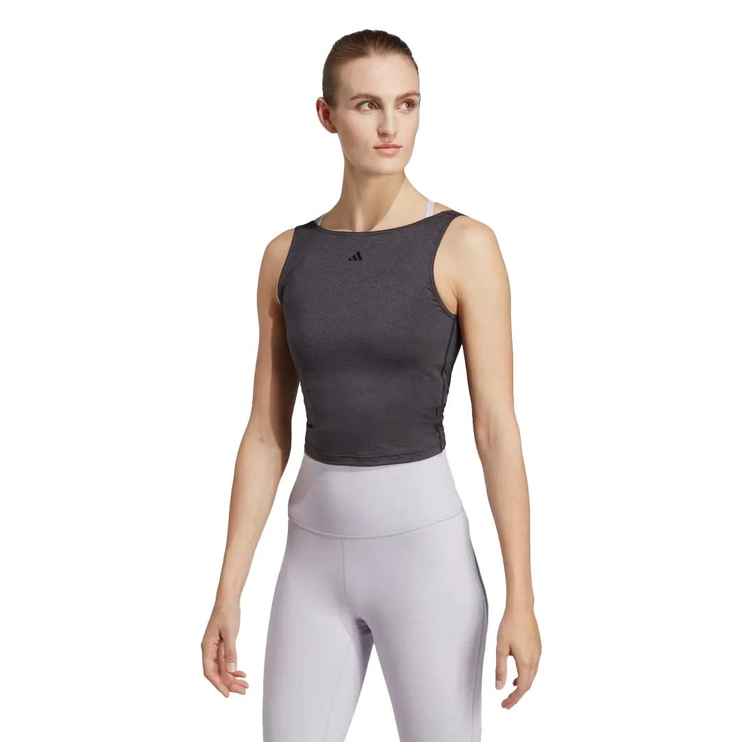 adidas - Women's Yoga Studio Crop Tank Top (HS8120) Quick Dry Fabric Everyday Urban Style