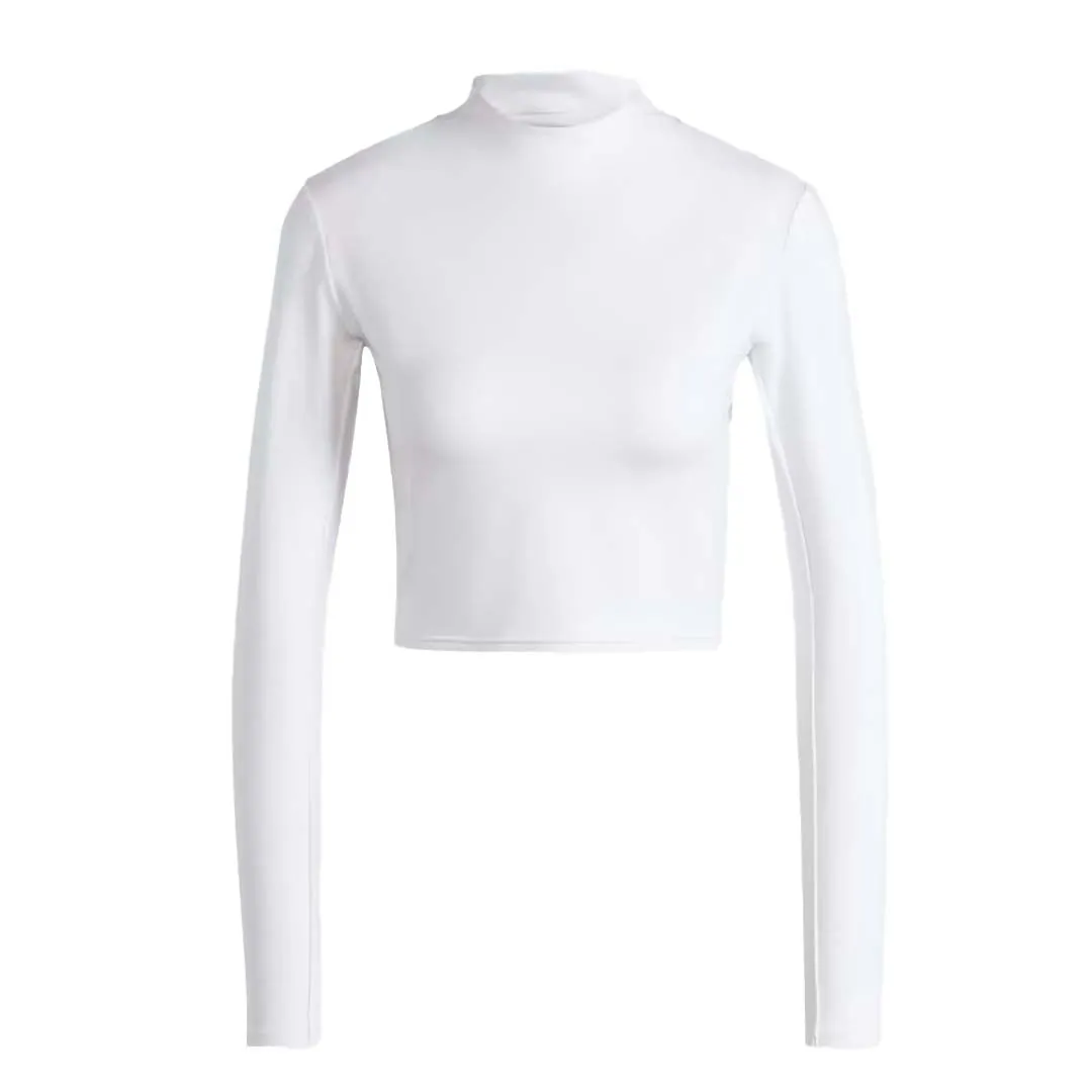 Stretchable Fabric Light Reflectivity Trim adidas - Women's Yoga Studio Long Sleeve T-Shirt (HY9239)